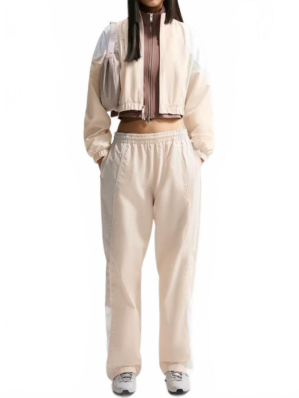 Nike Sportswear Women's Oversized Mid-Rise Track Pants NWT Chalk/Light Bone Sm